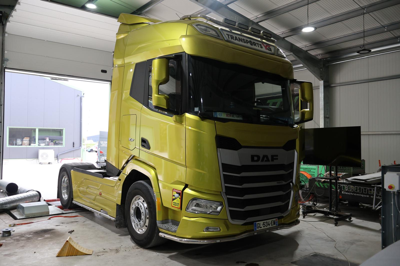 DAF sur banc de puissance Techtronic