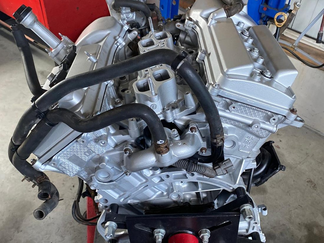 Réfection complète d'un moteur V6 Toyota 1GR-FE de FJ Cruiser à l'atelier Techtronic