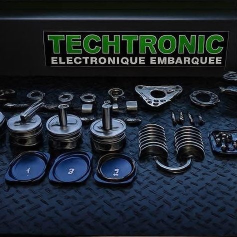 Pistons, bielles et segments prepares sur l'etabli Techtronic