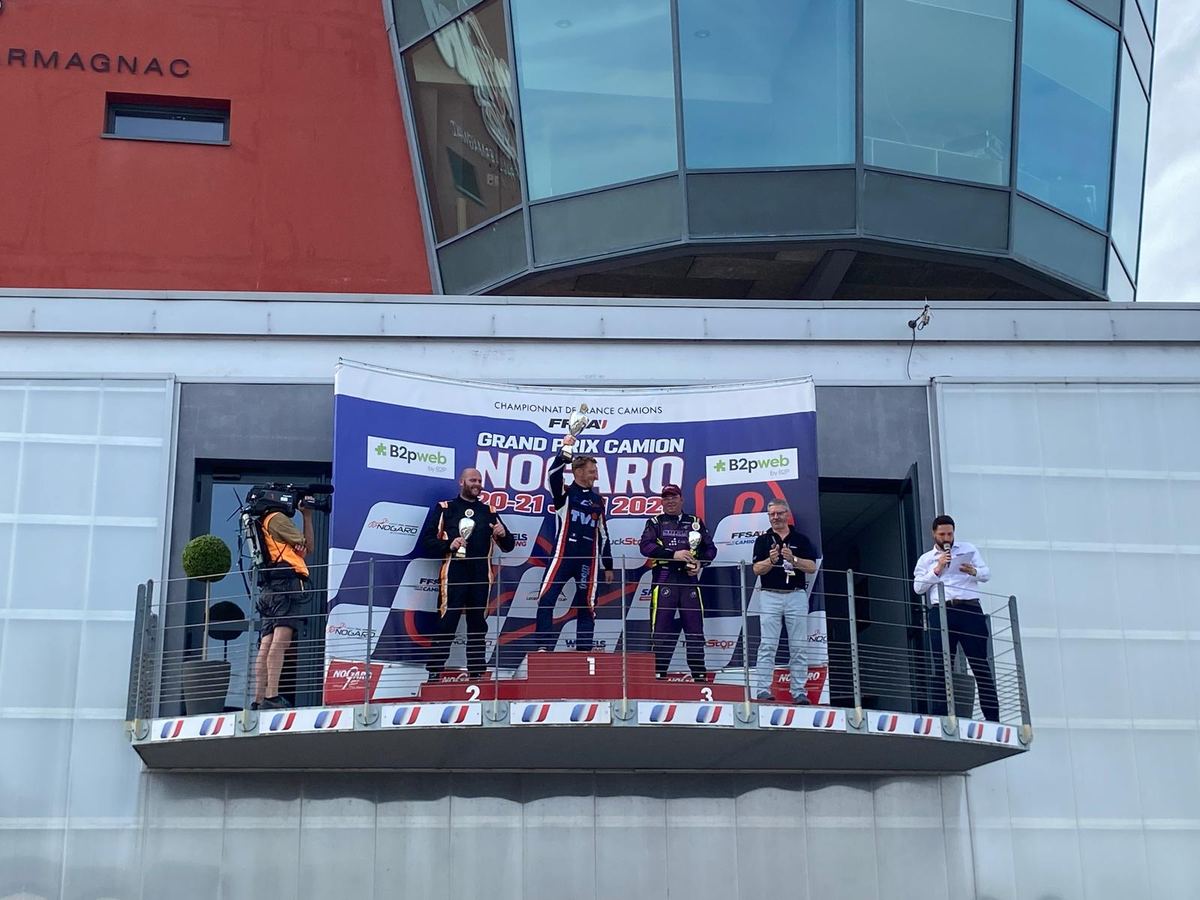 Podium du Championnat de France Camions